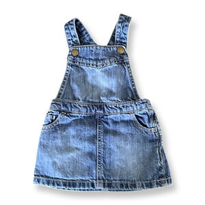 old navy denim jumper dress Old Navy Dark Denim Henley Button Jumper Dress 4T Cute!!
